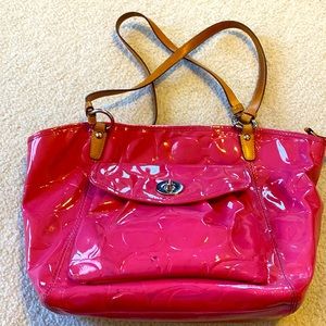 Coach hot pink bag